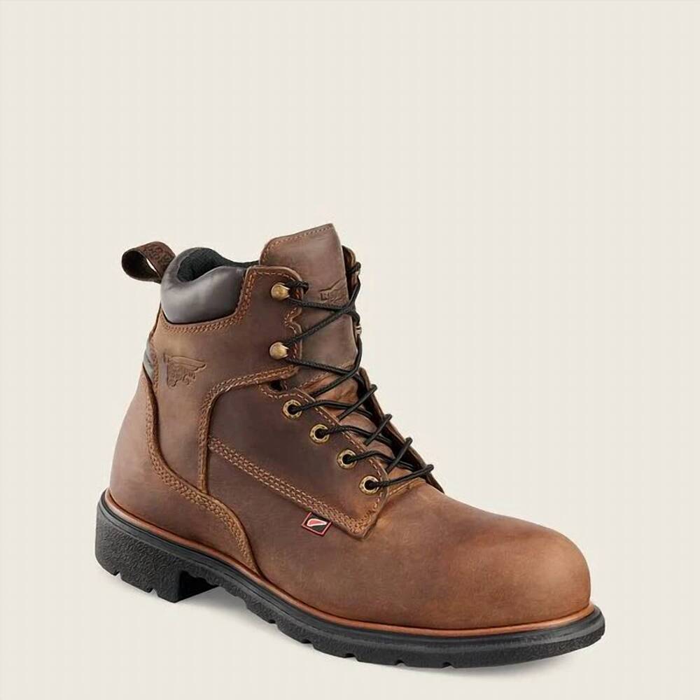 NEW RED WING SHOES men's construction boots in brown